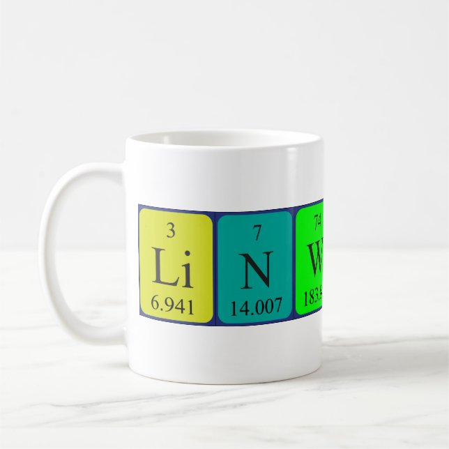 Linwood periodic table name mug (Left)
