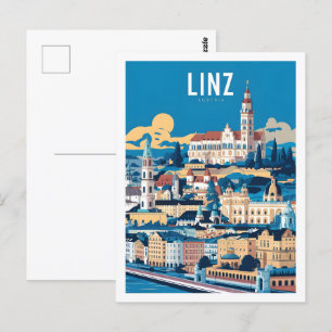 Linz Austria Famous Travel Place Postcard
