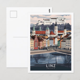Linz Austria Famous Travel Place Postcard