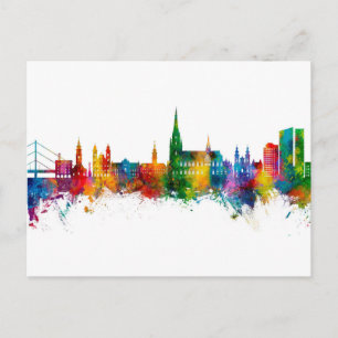 Linz Austria Skyline Postcard