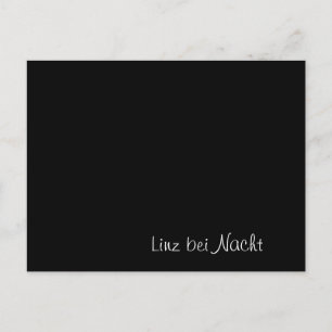 "Linz bei Nacht" funny Card