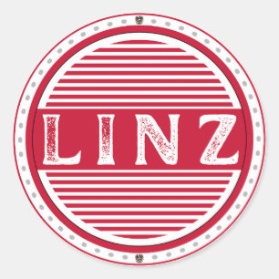 Linz City Pride Emblem – Austrian Identity Classic Round Sticker
