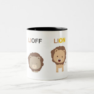 Lioff Lion Two-Tone Coffee Mug