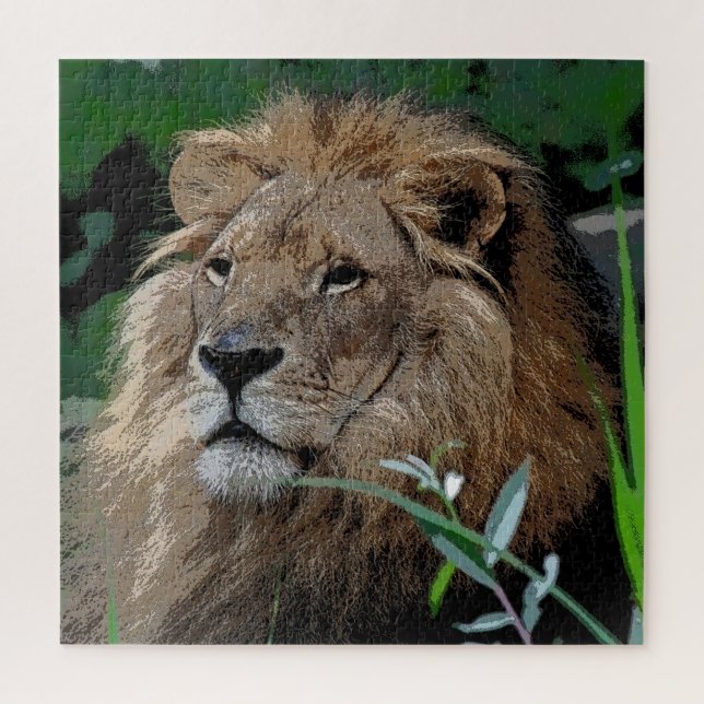 Lion 008 by JAMFoto Jigsaw Puzzle (Vertical)
