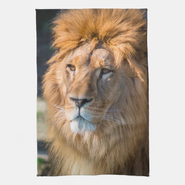 Lion 013 tea towel (Vertical)