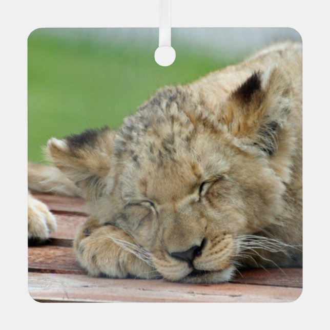 Lion 014 metal tree decoration (Front)