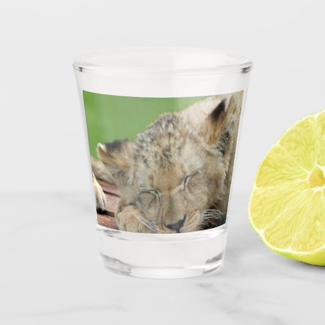 Lion 014 shot glass (Front)