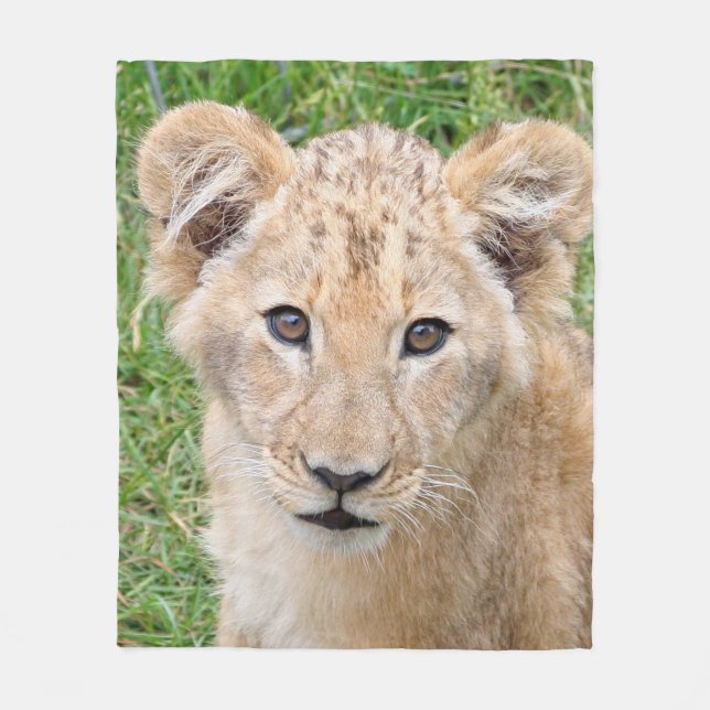 Lion 016 fleece blanket (Front)