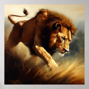 Lion (12) Wild Cat  Poster