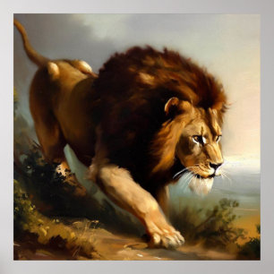 Lion (13) Wild Cat Poster