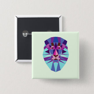 Lion 15 Cm Square Badge