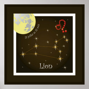 Lion 23 juillet au 22 août Poster