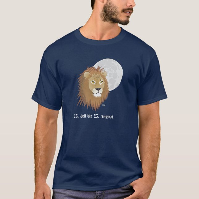 Lion 23 July to 22 August T-Shirt (Front)