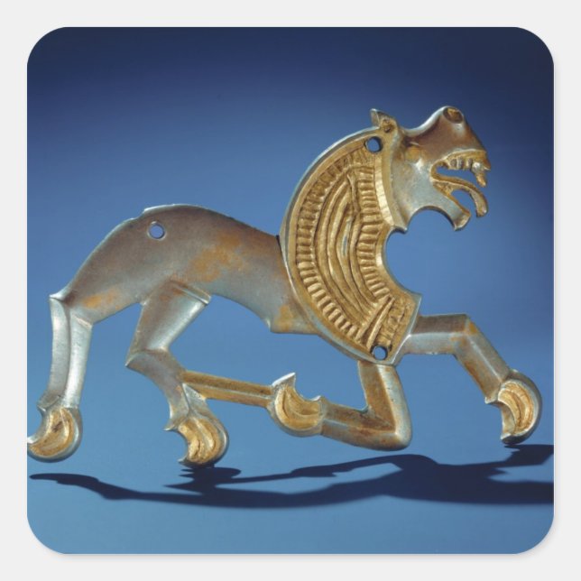 Lion, 6th- 7th century BC Square Sticker (Front)