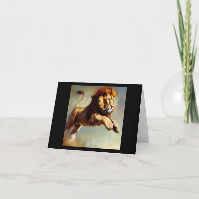 Lion (8) Wild Cat Card (Front)