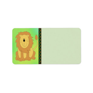Lion Address Label