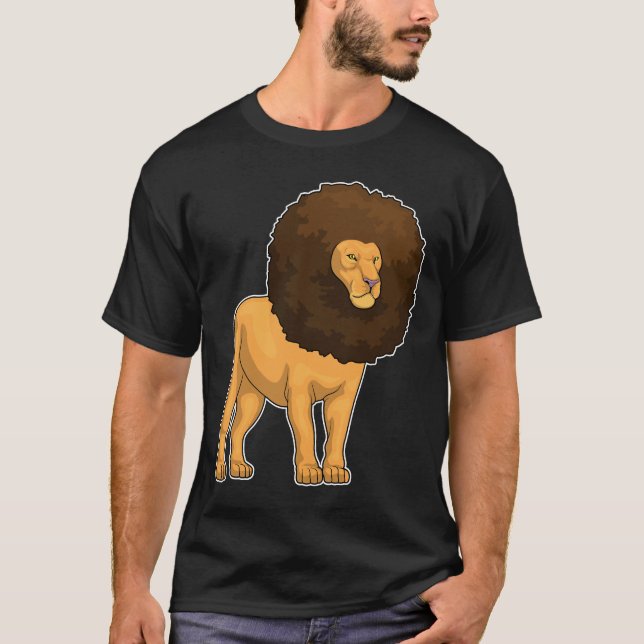 Lion Afro Hairs T-Shirt (Front)