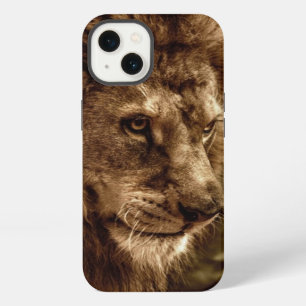 Lion against stormy sky iPhone 13 case