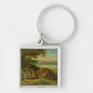 Lion and Alligator, 1863 Key Ring