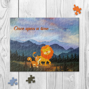 Lion and Kitty Fantasy Fairy Tale Puzzle