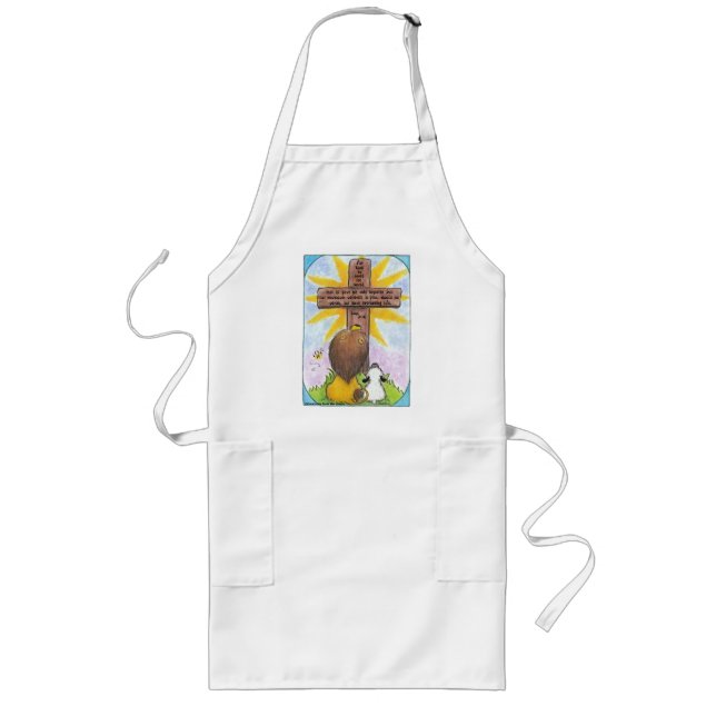 Lion and Lamb At the Cross Long Apron (Front)