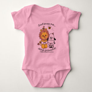 Lion and Lamb Babies Baby Bodysuit