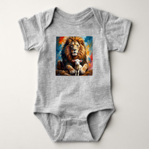 Lion and Lamb Baby Bodysuit