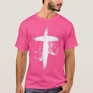 Lion And Lamb CrossFor Women Men T-Shirt