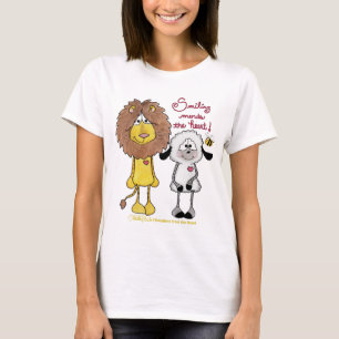 Lion and Lamb Heart Patches T-Shirt