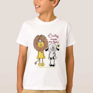 Lion and Lamb Heart Patches T-Shirt