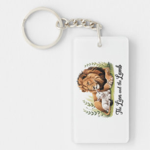 Lion and Lamb Keychain