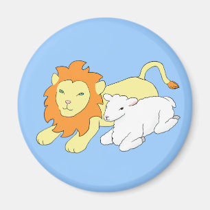 Lion and Lamb Magnet