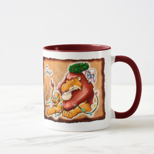 LION AND LAMB PEACE by Jeff Willis Art Mug (Right)