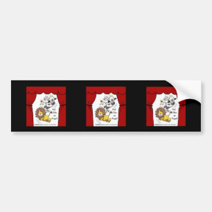 Lion and Lamb-Play Angels Bumper Sticker