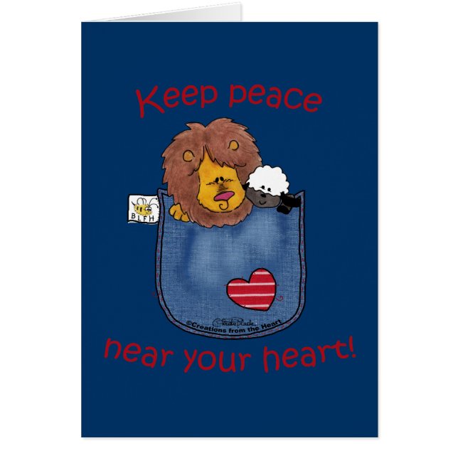Lion and Lamb pocket pals (Front)