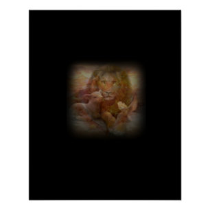Lion and Lamb Poster