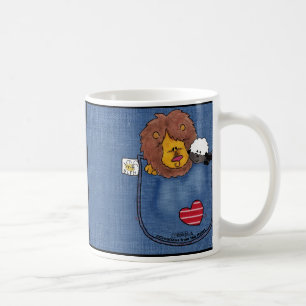 Lion and Lamb Shirt Pocket Pals Coffee Mug