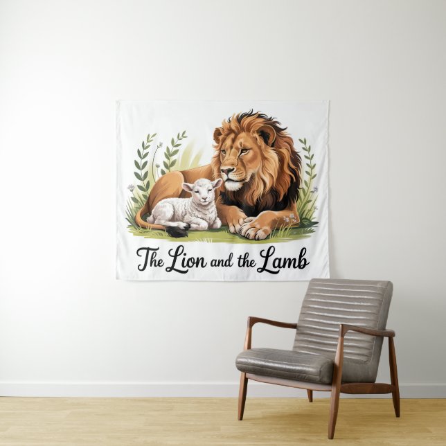 Lion and Lamb Tapestry (In Situ (Horizontal))