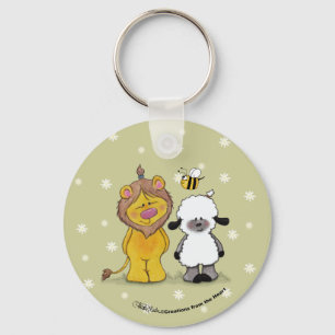 Lion and Lamb True Friends Key Ring