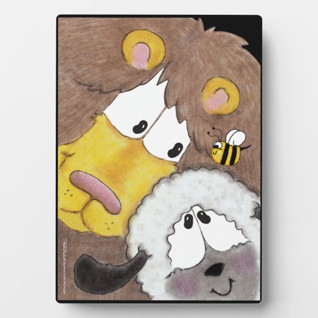 Lion and Lamb Up Close Plaque (Front)