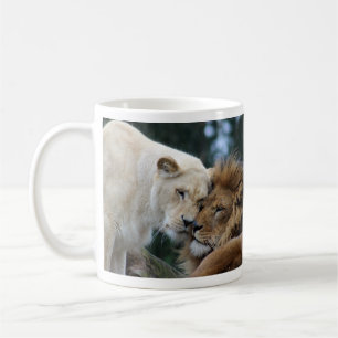 Lion and Lioness Coffee Mug