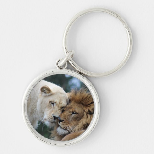 Lion and Lioness Key Ring (Front)