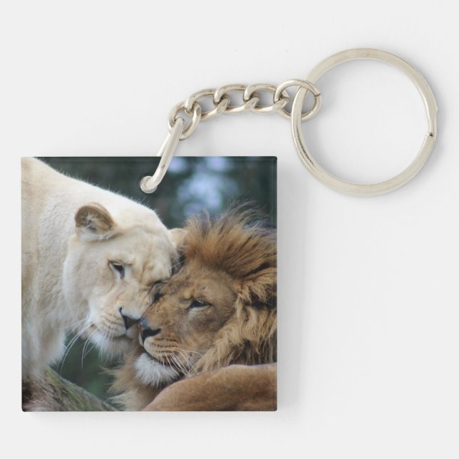 Lion and Lioness Key Ring (Back)