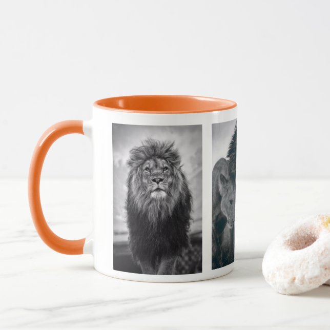 lion and lioness  mug (With Donut)