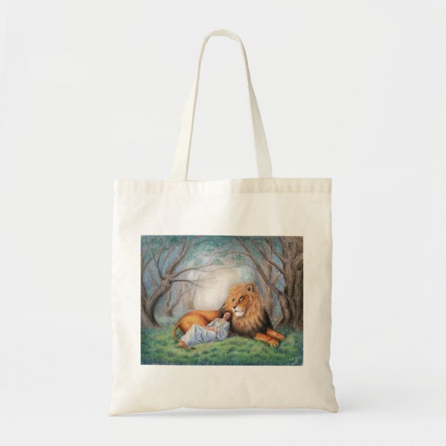 Lion and Me Tote Bag (Front)