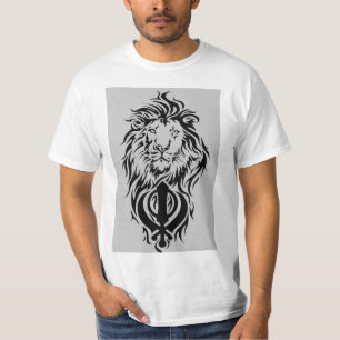 Lion and Sikh Khanda T-Shirt