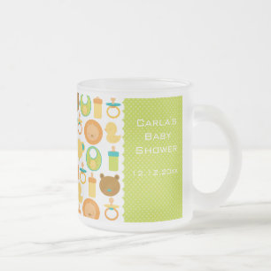Lion and Teddy Bear Baby Shower Frosted Mug