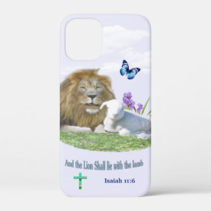 Lion and the lamb Bible verse iPhone 12 Mini Case