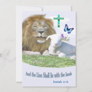 Lion and the lamb Bible verse Invitation