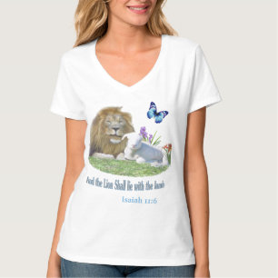 Lion and the lamb Bible verse T-Shirt